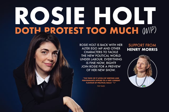 Rosie Holt and Henry Morris bring satire to Cardigan this March