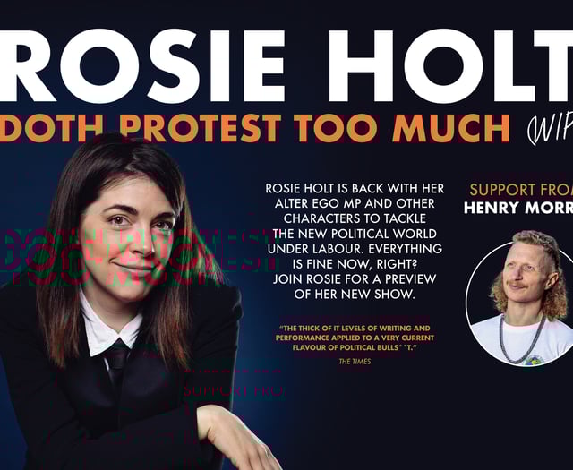 Rosie Holt and Henry Morris bring satire to Cardigan this March