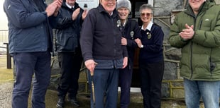 Ray and Brenda Waters honoured at NCI Porthdinllaen retirement
