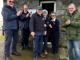 Ray and Brenda Waters honoured at NCI Porthdinllaen retirement
