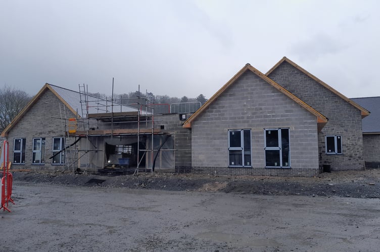 Progress is being made at Dolgellau centre. Photo: Gwynedd Centre