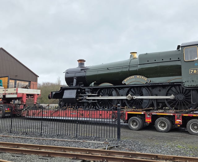 Historic locomotive returns to Aberystwyth after 35 years
