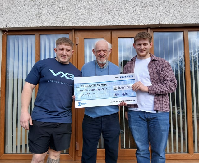 Brothers donate money to Prostate Cymru in memory of their grandad 