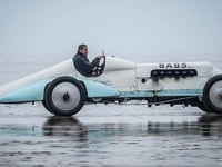 Babs returns to west Wales beach for historic centenary celebration