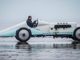 Babs returns to west Wales beach for historic centenary celebration