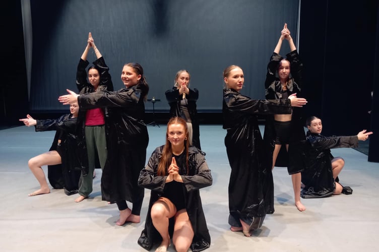 In rehearsals for the Dance School show. Photo: Julie McNicholls Vale