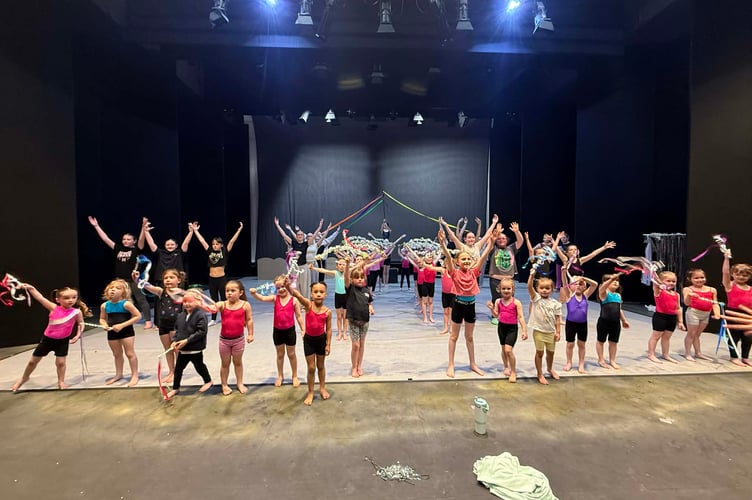 Some of the young tap dancers in the show. Photo: Julie McNicholls Vale
