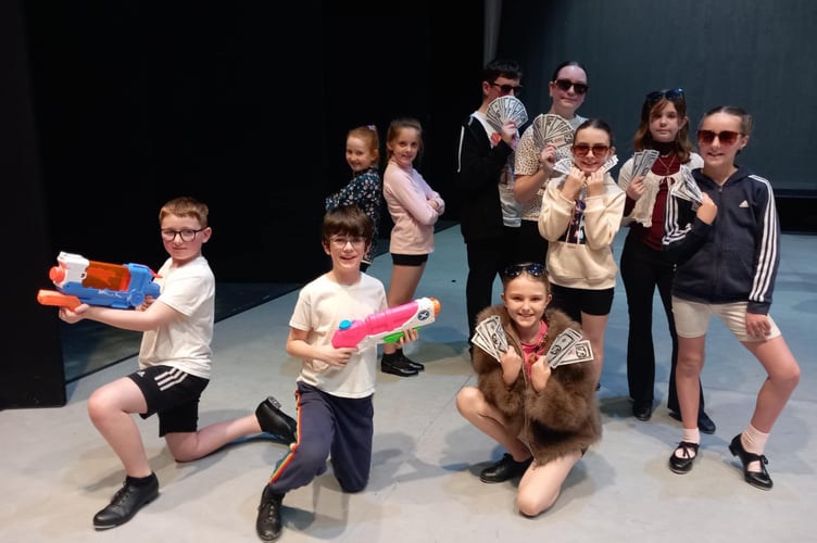 Some of the young tap dancers in the show. Photo: Julie McNicholls Vale