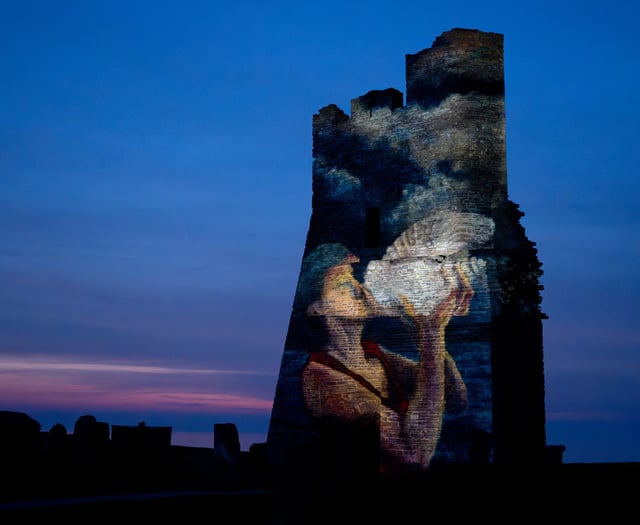 Aberystwyth castle art celebrates UNESCO City of Literature status