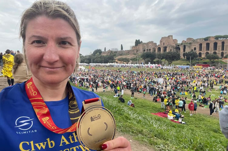 Lina Land celebrating in Rome