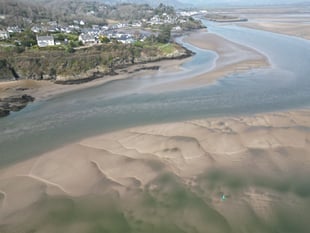 Aerial images show the issues faced by Porthmadog mariners