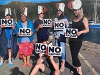 Protest of deep space radar plans for west Wales