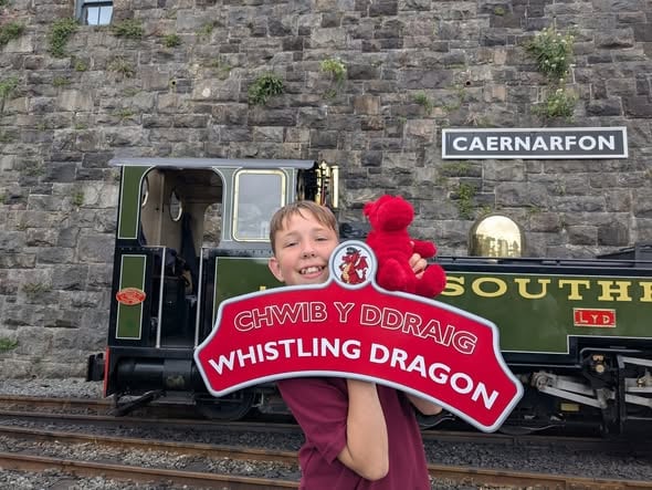Cynan at the Welsh Highland Railway