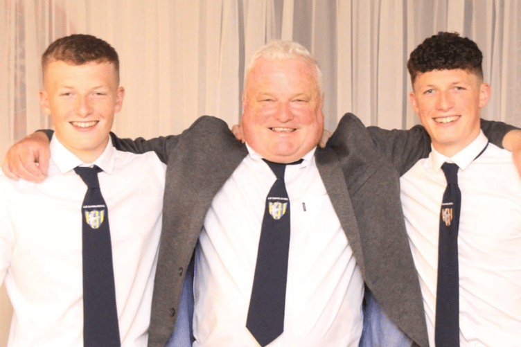 Paul Wyn Jones with sons Ioan and Trystan
