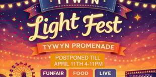 Tywyn Light Fest postponed due to Gwynedd weather warning