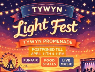 Tywyn Light Fest postponed due to Gwynedd weather warning