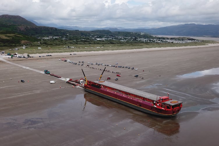 A previous delivery of a 155te transformer was loaded in Rotterdam and taken to Trawsfynydd. Photo: LDR Service