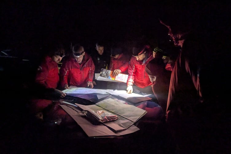 Aberdyfi Search and Rescue Team took part in a three-day search for a missing person. Photo: Aberdyfi Search and Rescue Team