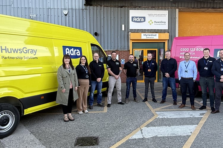 Huws Grey and Adra team up. Photo: Adra