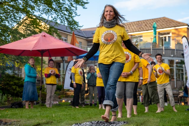 Walk on fire for West Wales hospice