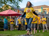 Walk on fire for West Wales hospice