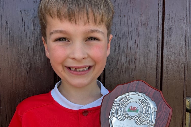 Trefor Hatcher-Davies yn ennill yr eitem o Gelf orau yn yr Oed Cynradd