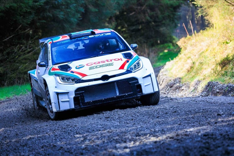 Osian Pryce and co-driver Dale Furniss