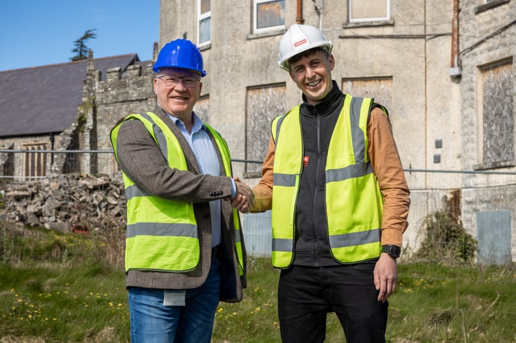 Gareth Thomas, Head of Development in West Wales for Wales & West Housing, with Sam Morris, Director at Jamson Estates Ltd