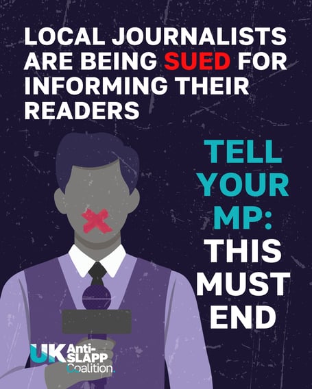 SLAPP lawsuits are an attempt to stop us doing our vital work