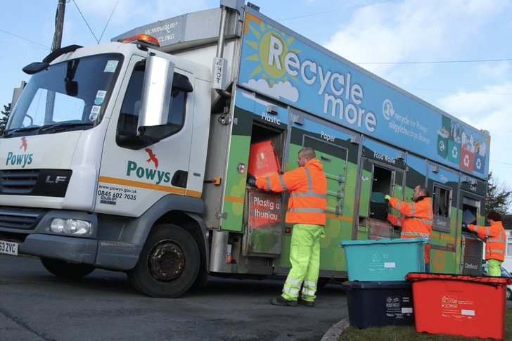 Changes to Powys bin and recycling routes have left many households waiting for collections