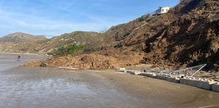 Avoid Nefyn beach after landslip