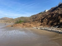 Avoid Nefyn beach after landslip