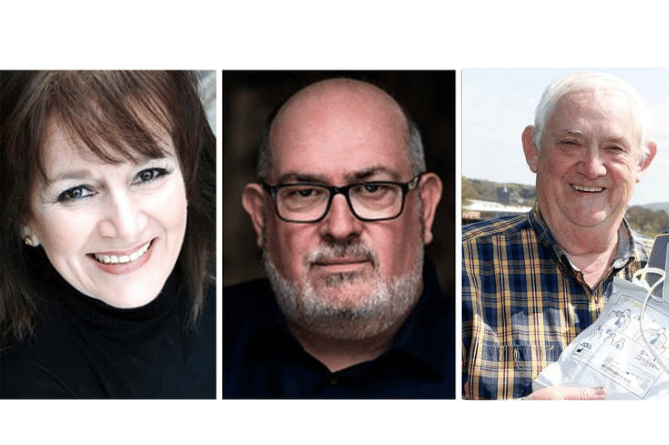 Gillian Elisa, Ieuan Rhys and Glan Davies