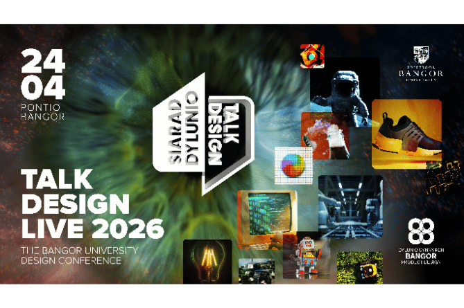 Bangor University’s Talk Design Live 2026 conference will take place on Friday, 24 April. Image: Bangor University