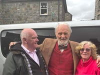Anthony Hopkins delights Dolgellau while making new film