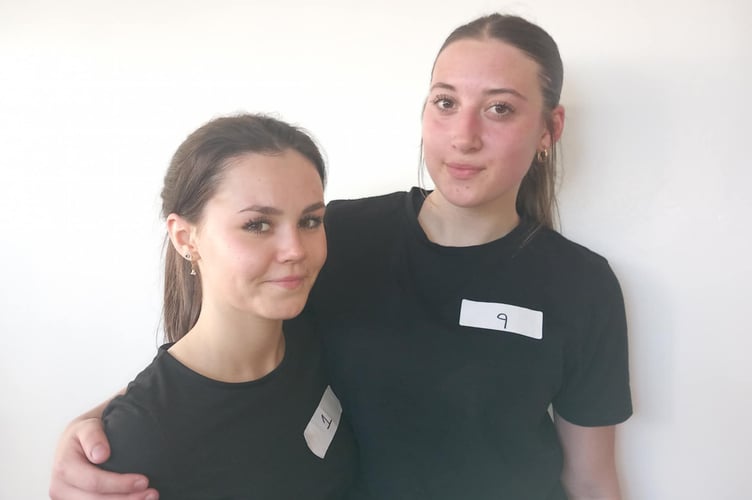 Mared Pugh and Alisha Aydogmus. Photo: Julie McNicholls Vale