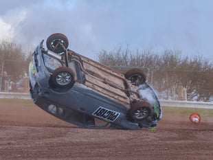 Pendine thunder: Autograss season opens with drama and a rollover