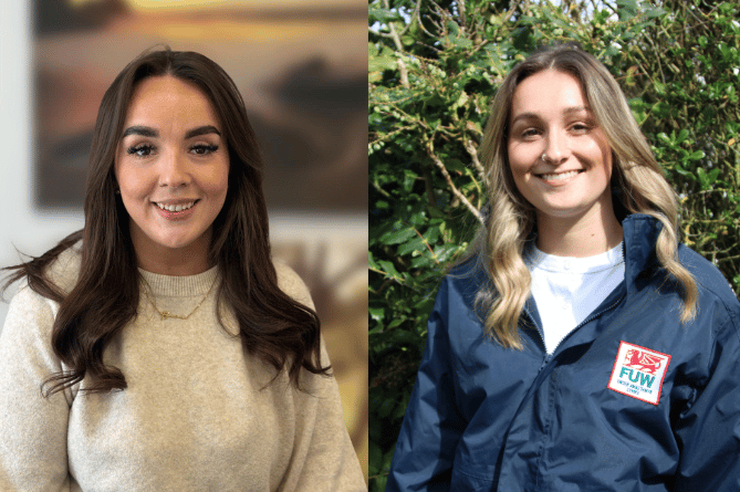 Ffion Prysor Jones and Llio Roberts. Photos: FUW