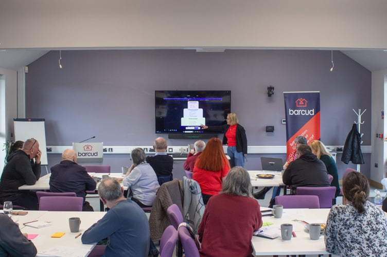 The Barcud workshop held in the Creuddyn Centre in Lampeter