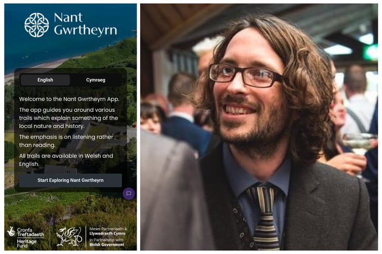 A nature trail app designed for Welsh-language learners has been shortlisted for two UK "digital tech BAFTAs". Photo: Nant Gwrtheyrn