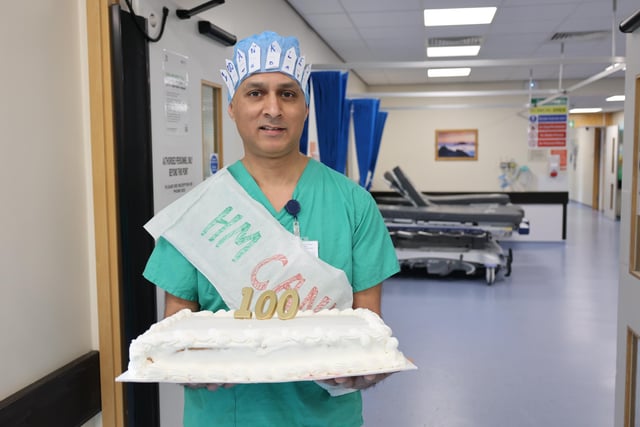 Ysbyty Gwynedd surgeon completes 100th ankle replacement