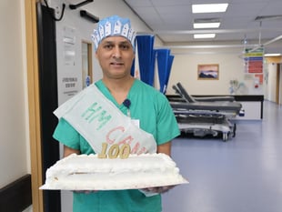 Ysbyty Gwynedd surgeon completes 100th ankle replacement