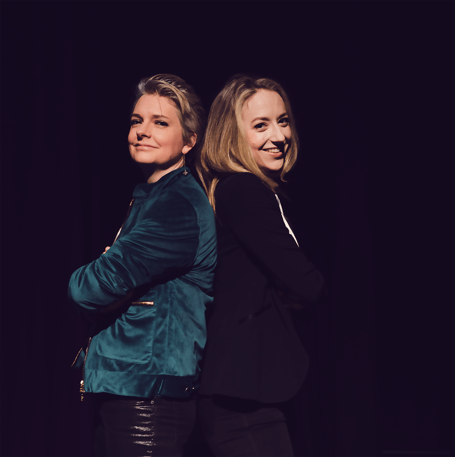 Catrin Finch and Aoife Ní Bhriain. Photo: Jennie Caldwell