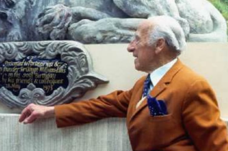 Clough Williams Ellis in 1973. Photo: Gwynedd Council planning documents