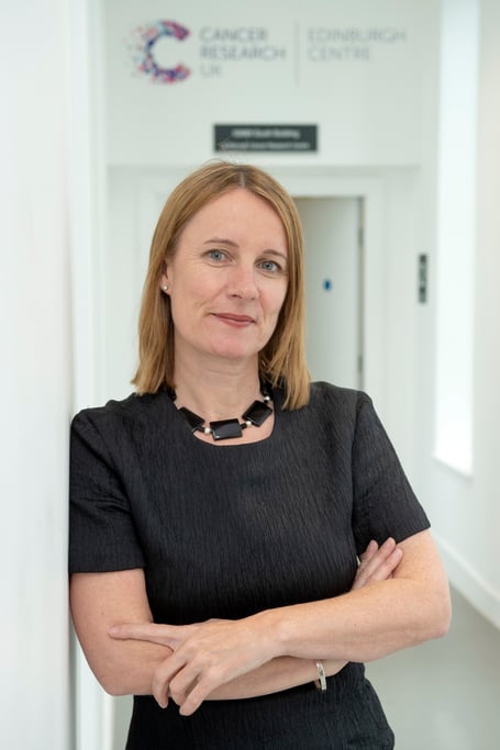 FREE FIRST USE ONLYPicture by Lesley Martin8 May 2019Cancer Research UKâs new chief executive Michelle Mitchell OBE who took up post last November is visiting Scotland. Michelle visits the Edinburgh Cancer Research UK Centre, Crewe Road South where she met Heather Duff, a fundraising manager who helped bring the Friends of Cancer Research UK tartan to market and has had cancer.All images Â© Lesley Martin 2019. Free first use only for editorial in connection with the commissioning client's press-released story. All other rights are reserved. Use in any other context is expressly prohibited without prior permission.Â© Lesley Martin 2019e: lesley@lesleymartin.co.ukt: 07836745264 