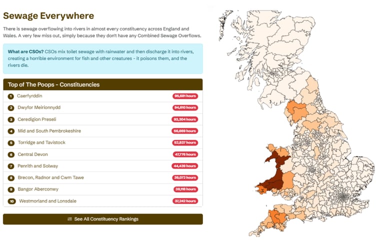 The rankings for 2025 by constituency.
