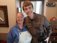 Trainspotting social media star spotted at Gwynedd tea room