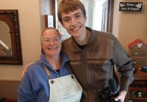 Trainspotting social media star visits Gwynedd tea room