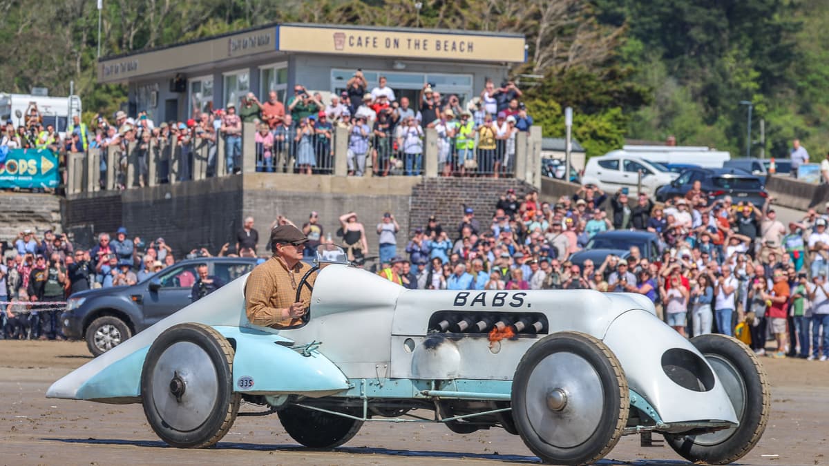 Babs returns to the sand 100 years after setting world record ...