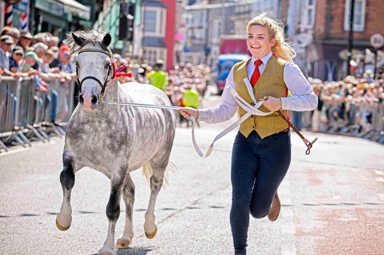 All smiles from Lowri Reed with her stallion